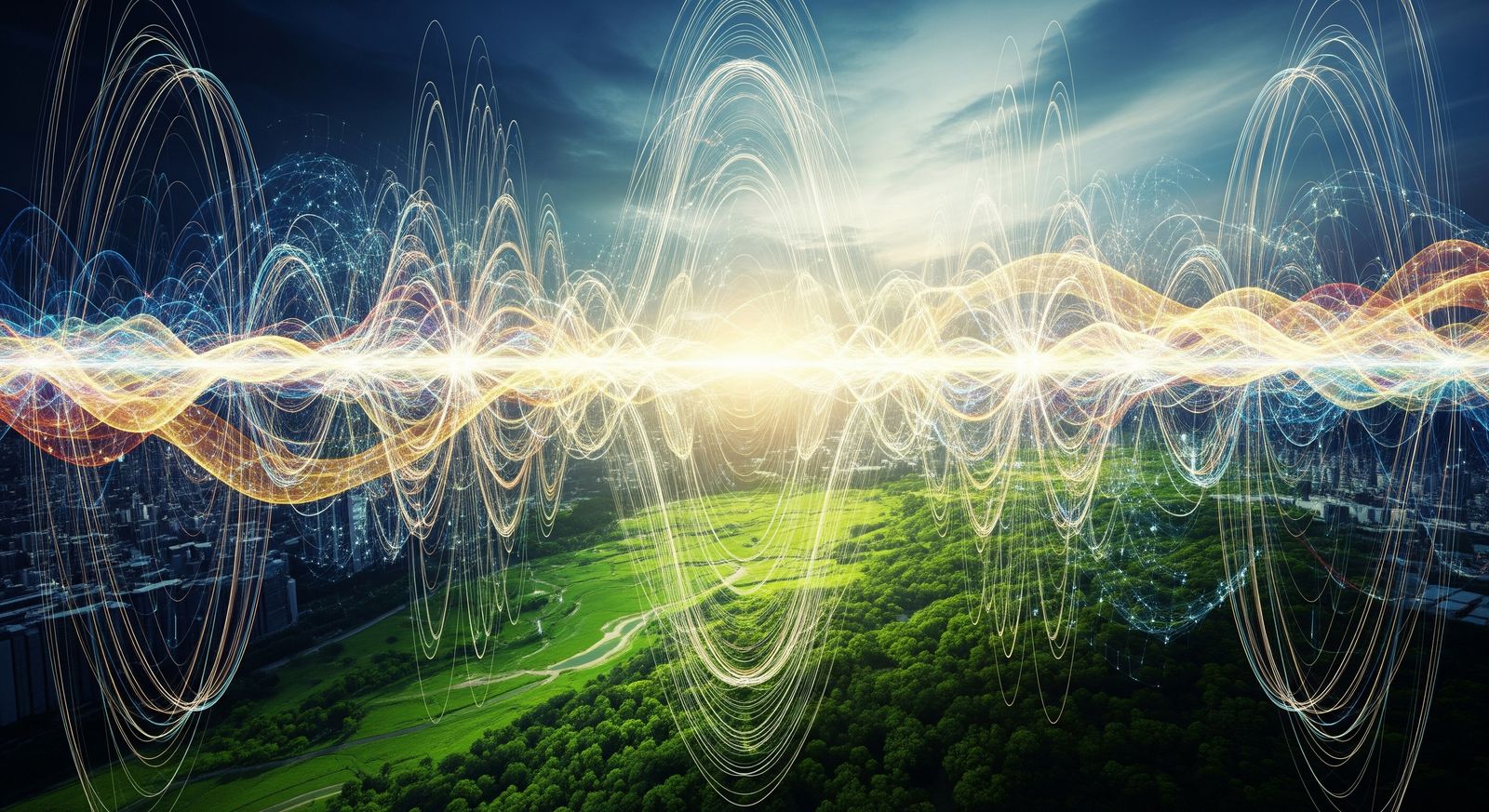 Abstract electromagnetic field visualisation